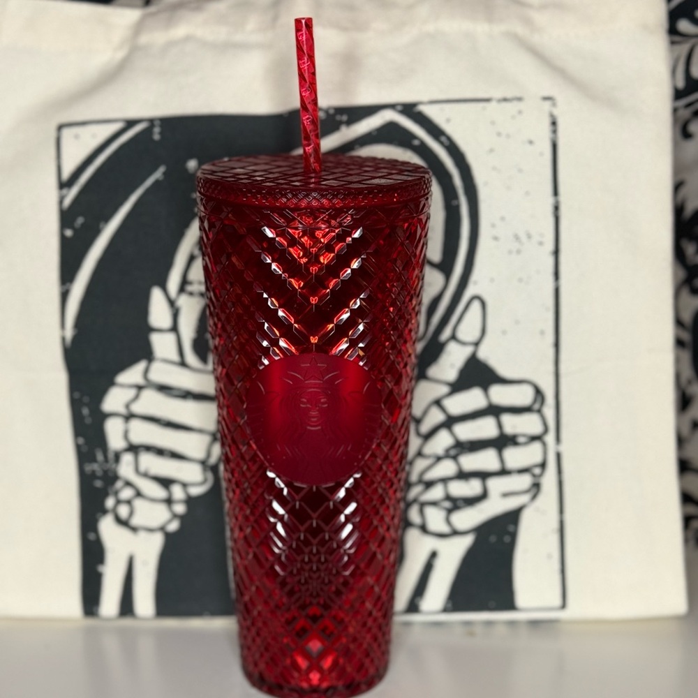 Starbucks Red Tumbler with Straw